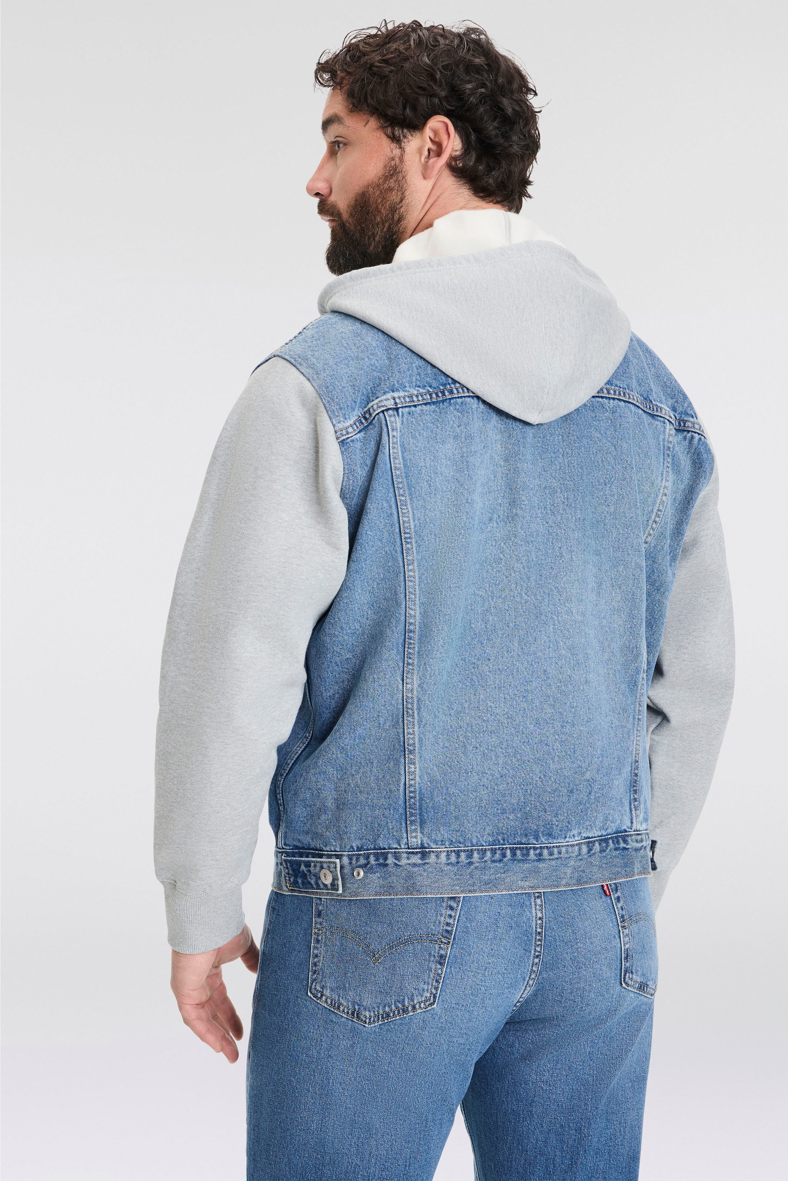 Levi's® Plus Hybridjacke mit Sweat Kapuze und Ärmeln