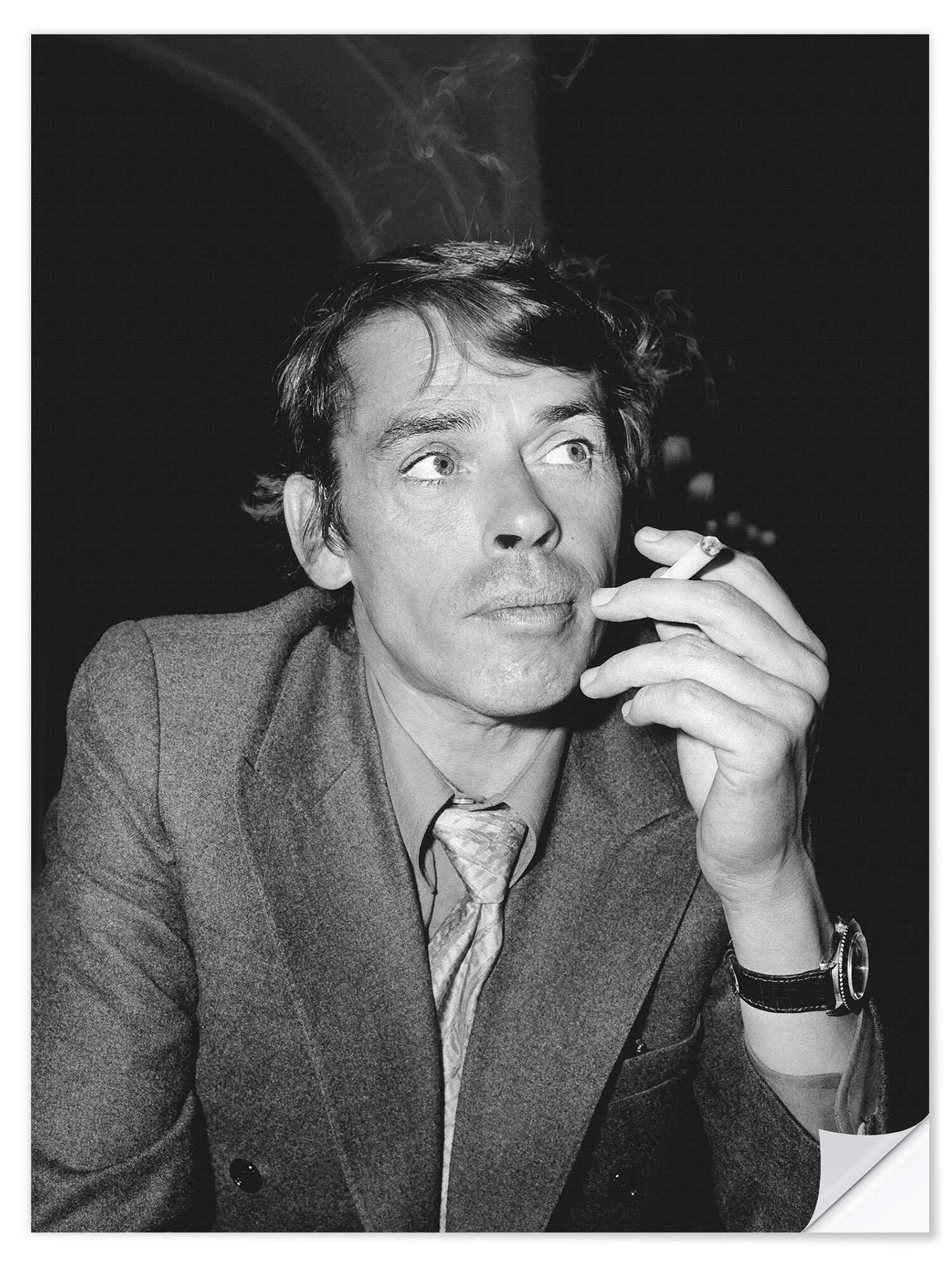 Posterlounge Wandfolie Bridgeman Images, Sänger Jacques Brel beim Cannes Festival, 1972, Wohnzimmer Fotografie