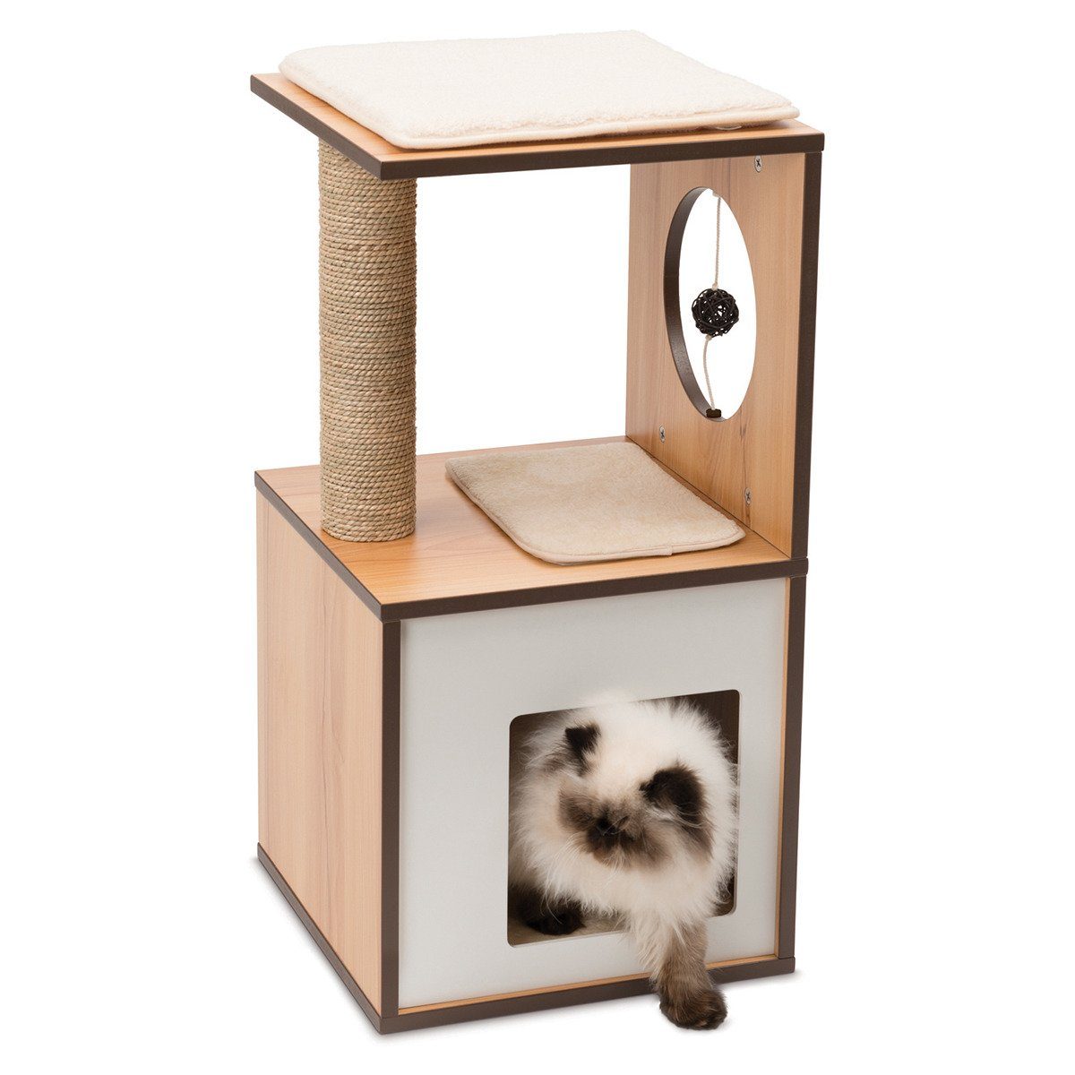 Vesper Kratzbaum V-Box small walnuss