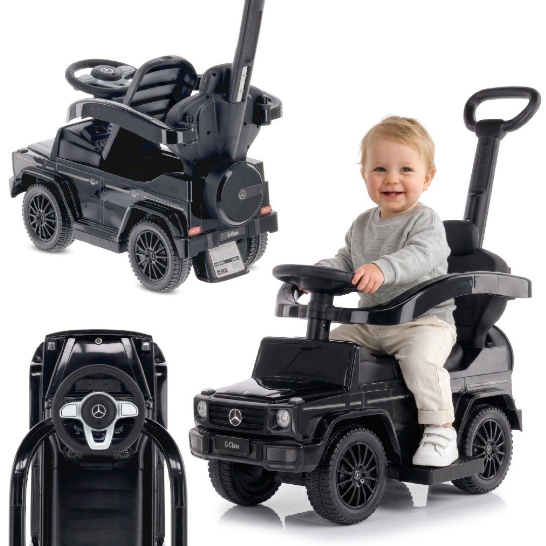 Sun Baby Rutscherauto Mercedes-Benz G-Klasse Lauflernwagen Schiebewagen schwarz bis 25 kg