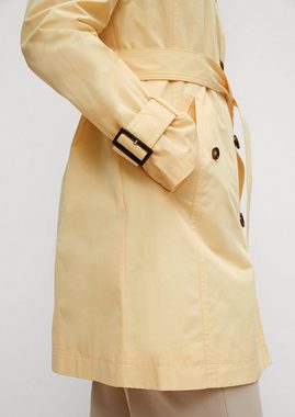 Comma Langmantel Trenchcoat mit Bindegürtel