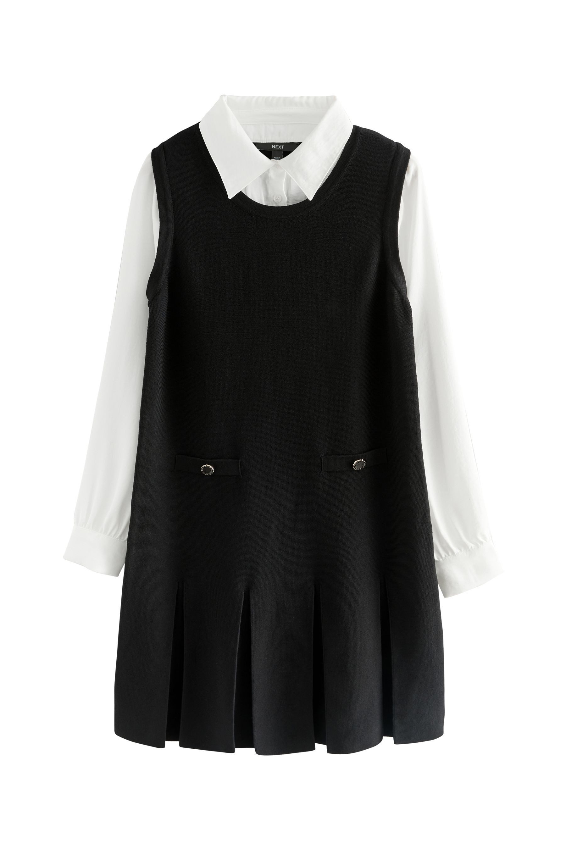 Next Strickkleid Gestricktes, mehrlagiges Trägerkleid (1-tlg) günstig online kaufen