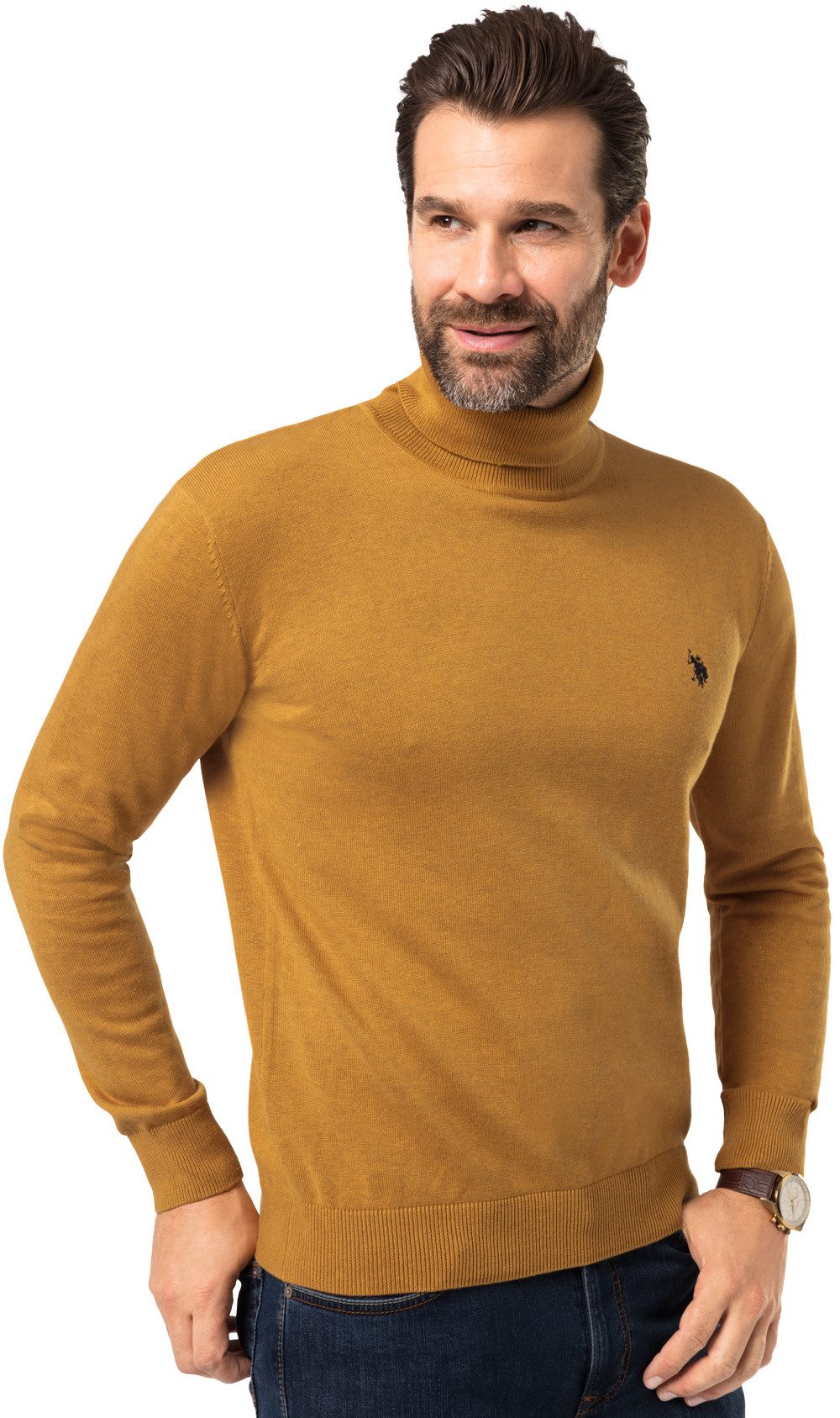 U.S. Polo Assn. Rollkragenpullover höchster Tragekomfort dank 100 % Baumwolle – Bild 3 von 5
