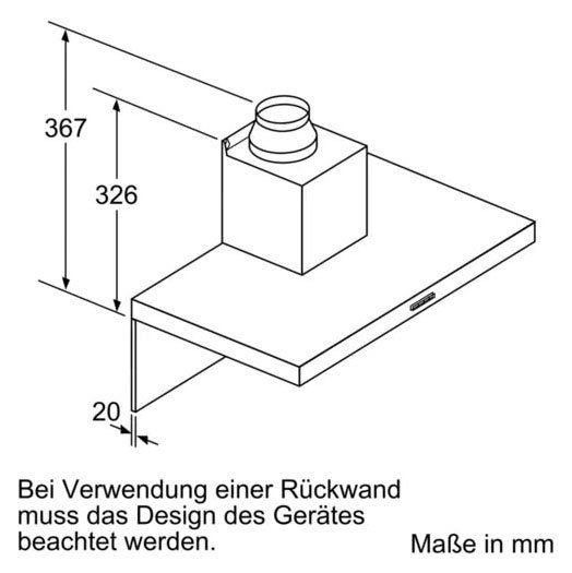 BOSCH Wandhaube DWB96BC60 DWB96BC60