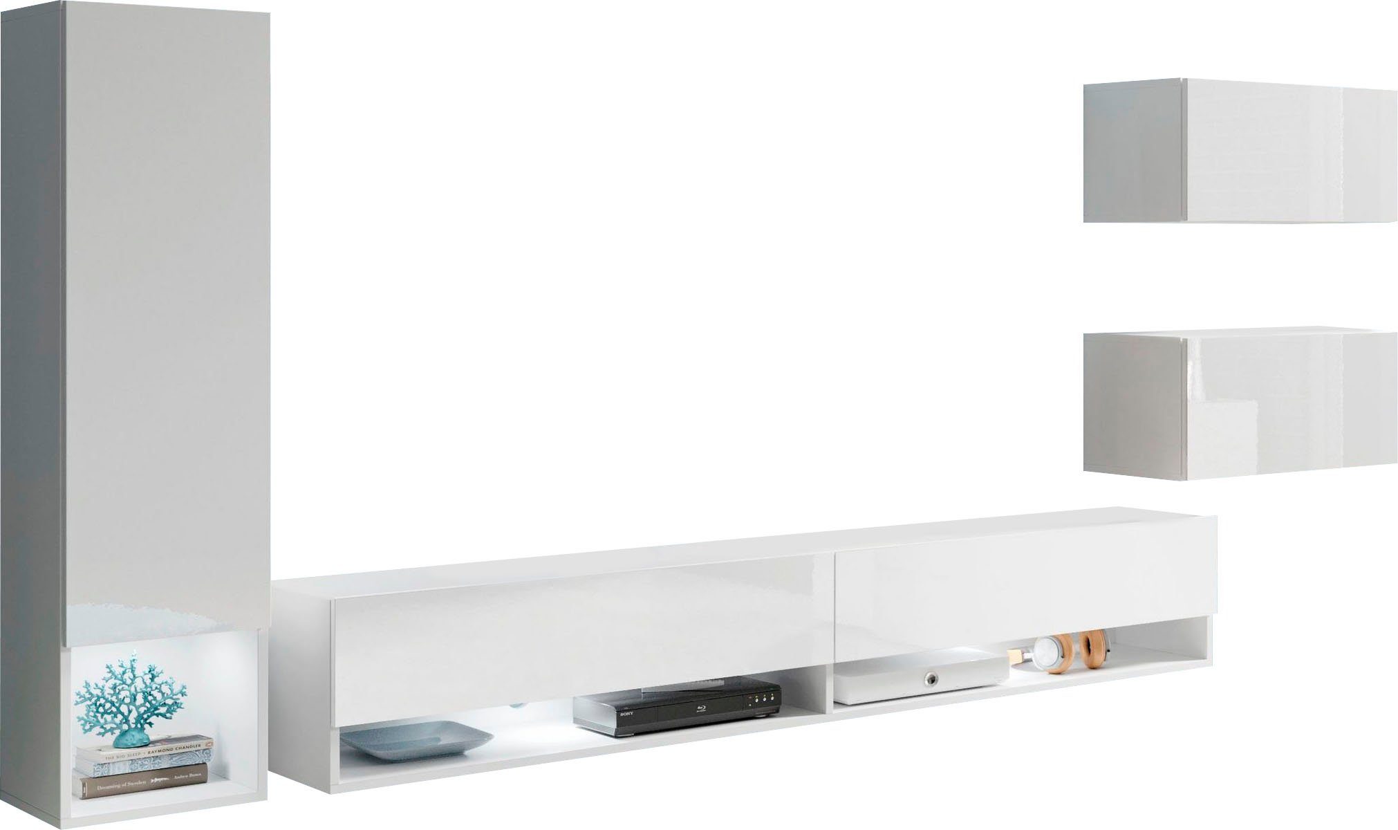 INOSIGN Wohnwand "Amadeo", (Set, 4 St.) günstig online kaufen