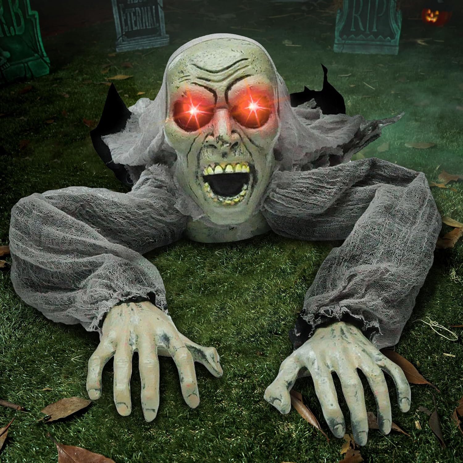 JOYIN Dekoobjekt JOYIN Halloween Zombie Groundbreaker, animiert, Halloween deko