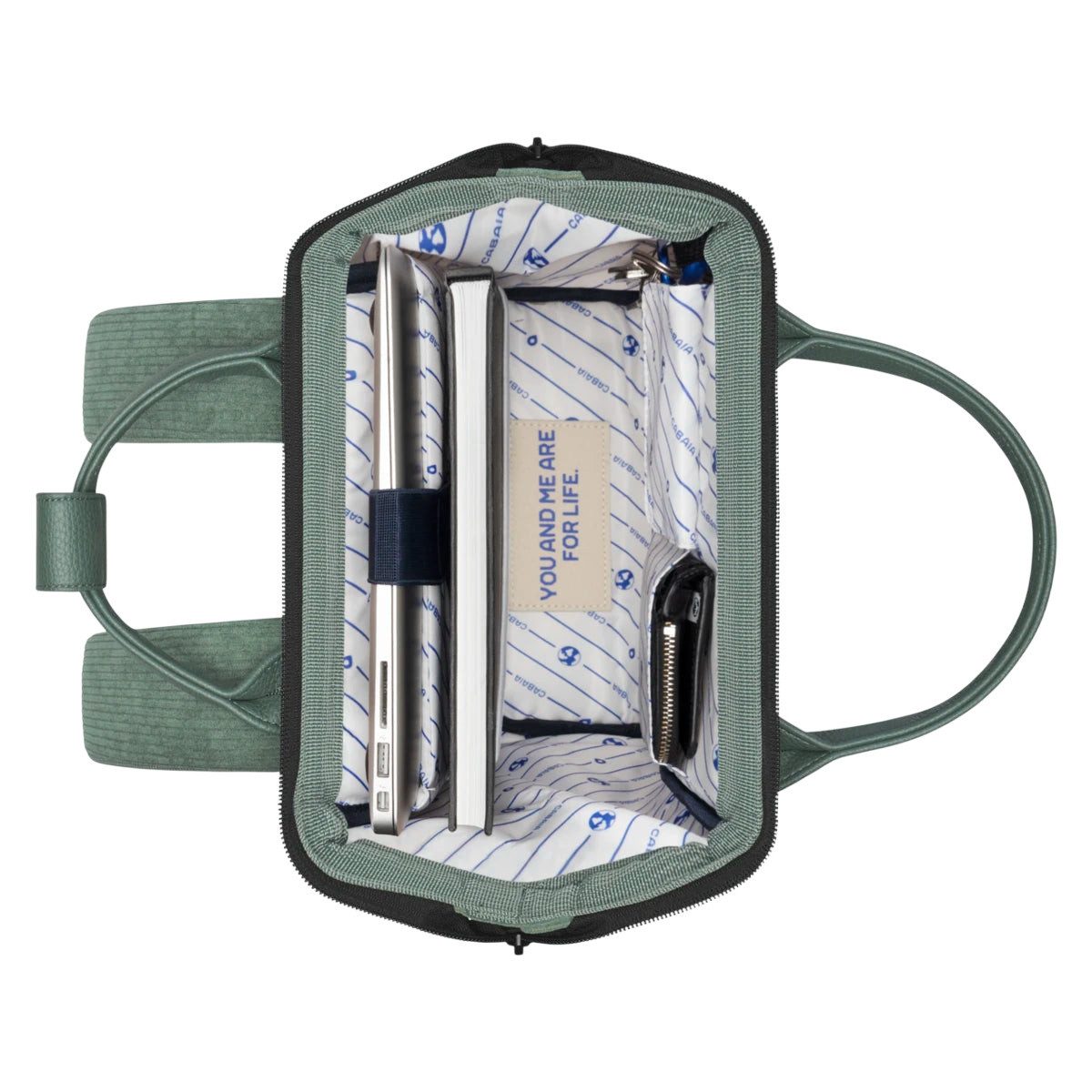 CABAIA Rucksack Niagara (Set, 3-tlg., inkl. 2 auswechselbaren Vordertaschen), Tagesrucksack mit austauschbaren Vordertaschen