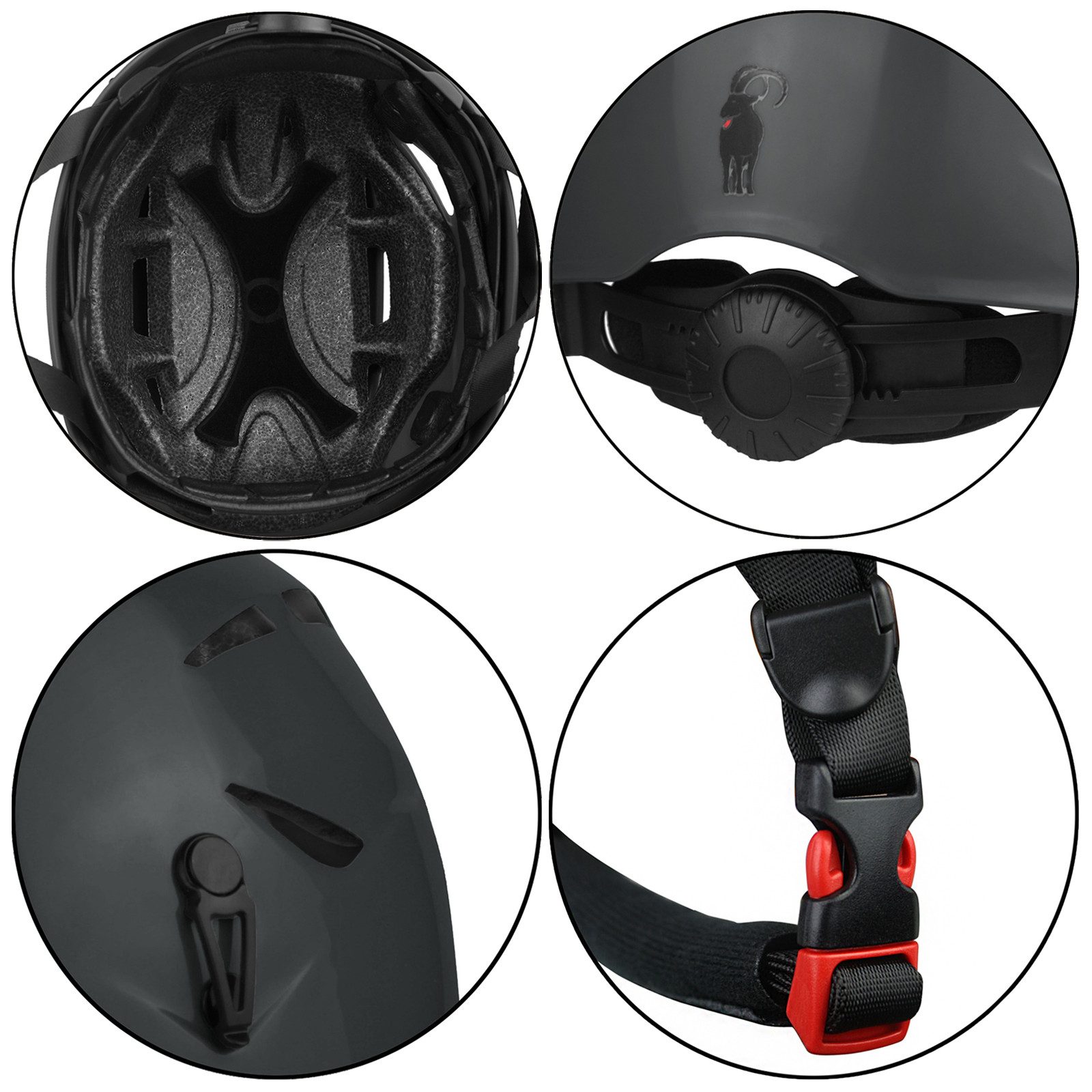 ALPIDEX Kletterhelm ALPIDEX Kletterhelm + Klettergurt + Stubai Klettersteigset BASIC 3.0 – Bild 3 von 5