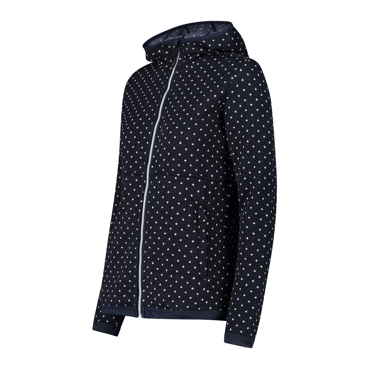 CMP Strickfleecejacke WOMAN JACKET FIX HOOD mit Kapuze, atmungsaktiv, schnell trocknend – Bild 5 von 5