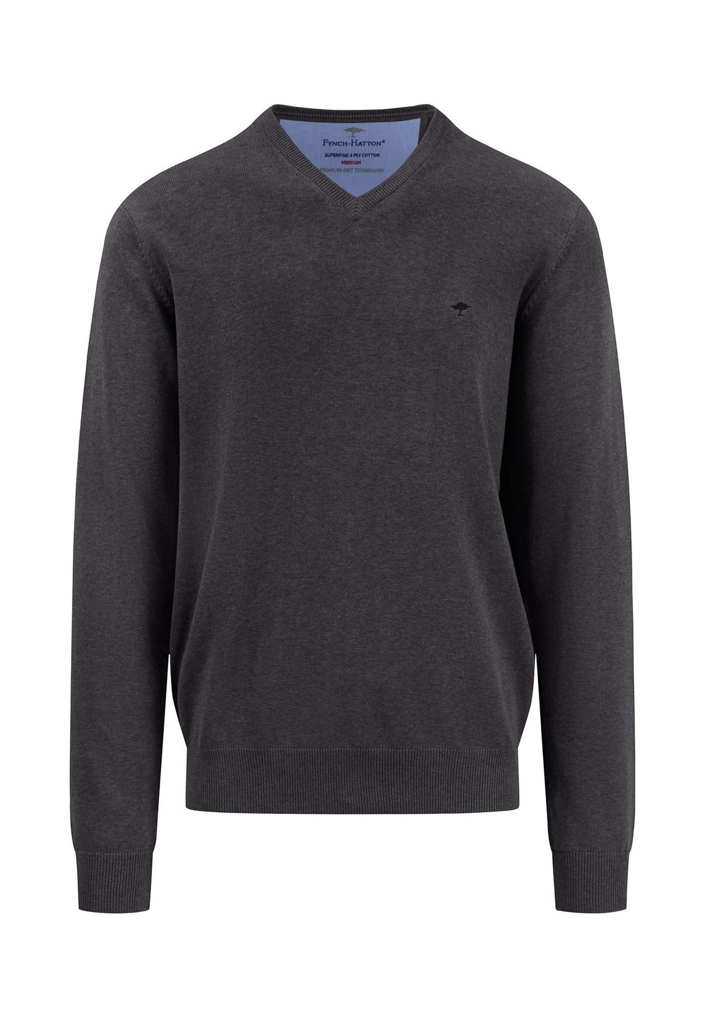 FYNCH-HATTON Langarmhemd SFPK211 geradeV-Ausschnitt günstig online kaufen