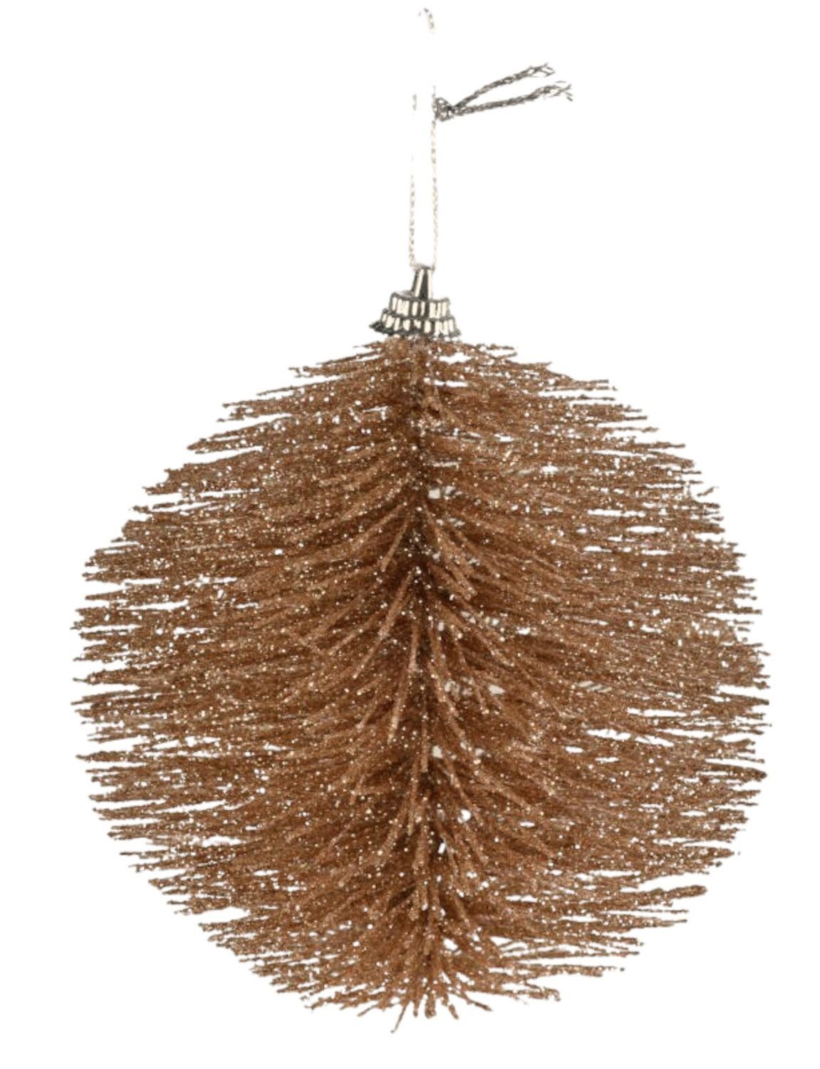 BURI Christbaumschmuck Weihnachtsbaumdeko Bürste Anhänger Baumschmuck Christbaumkugeln ø 8cm