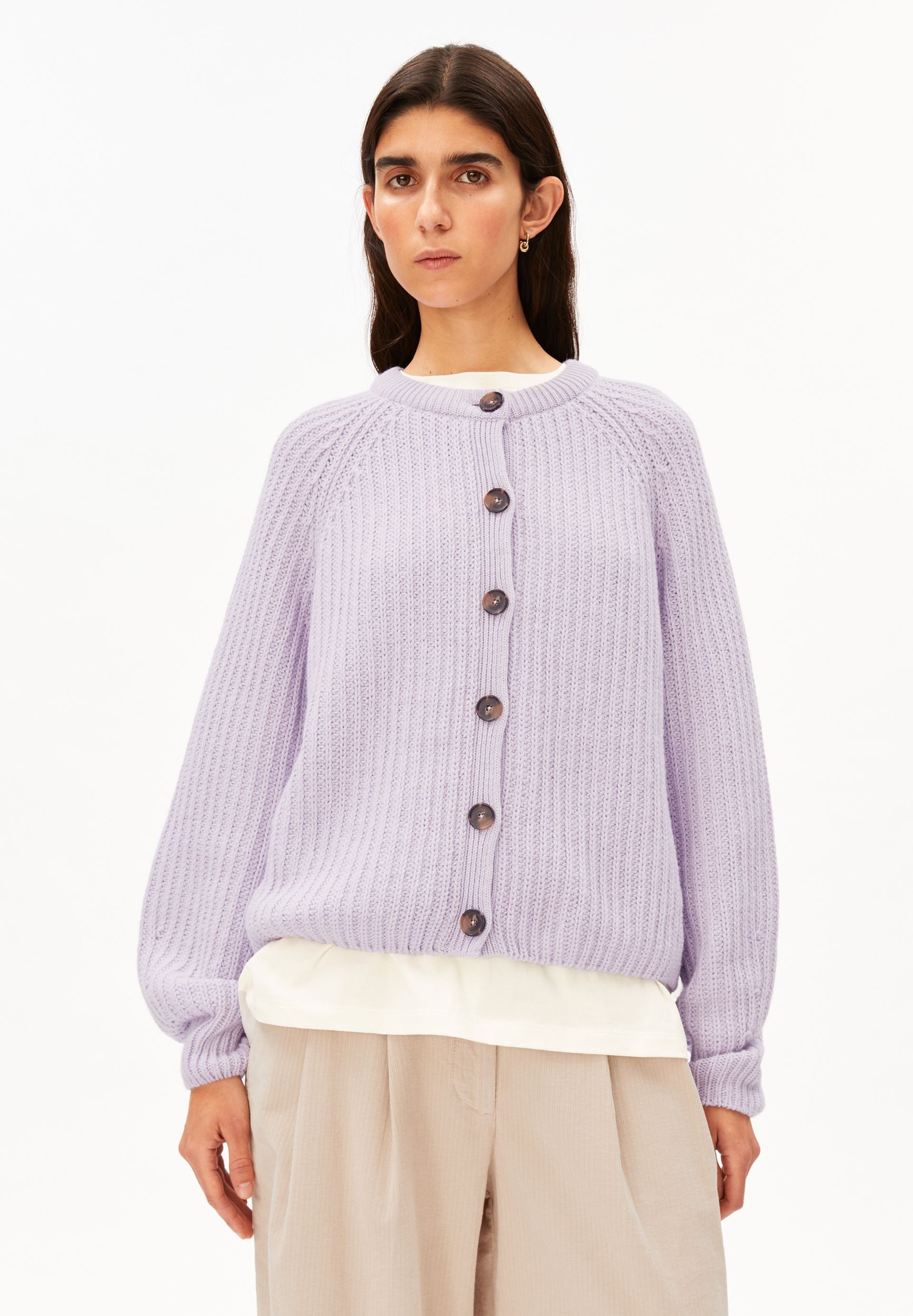 Armedangels Cardigan SELMAA Strickjacke aus Bio-Woll Mix (Loose Fit)