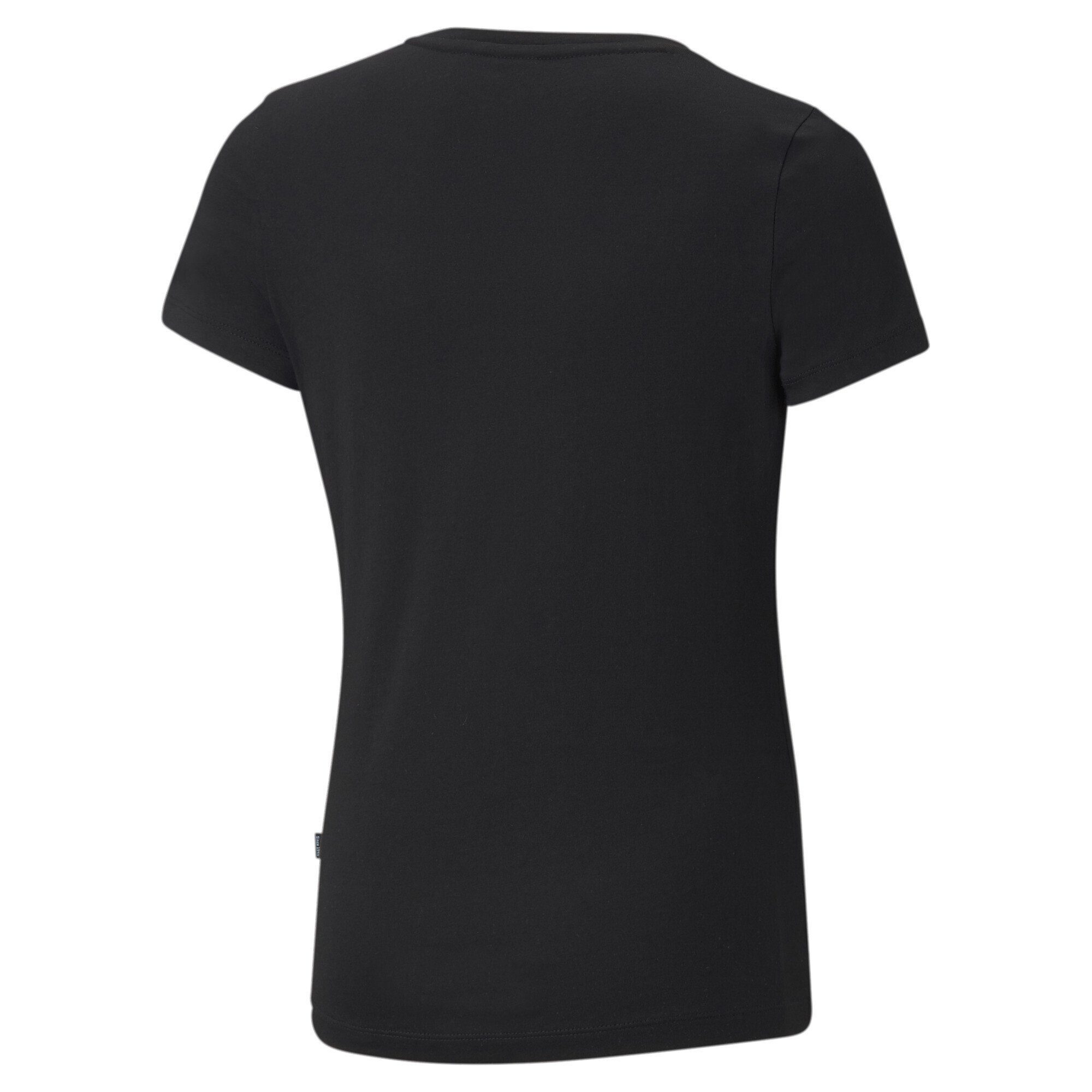 Mädchen PUMA Essentials Black mit Logo T-Shirt T-Shirt