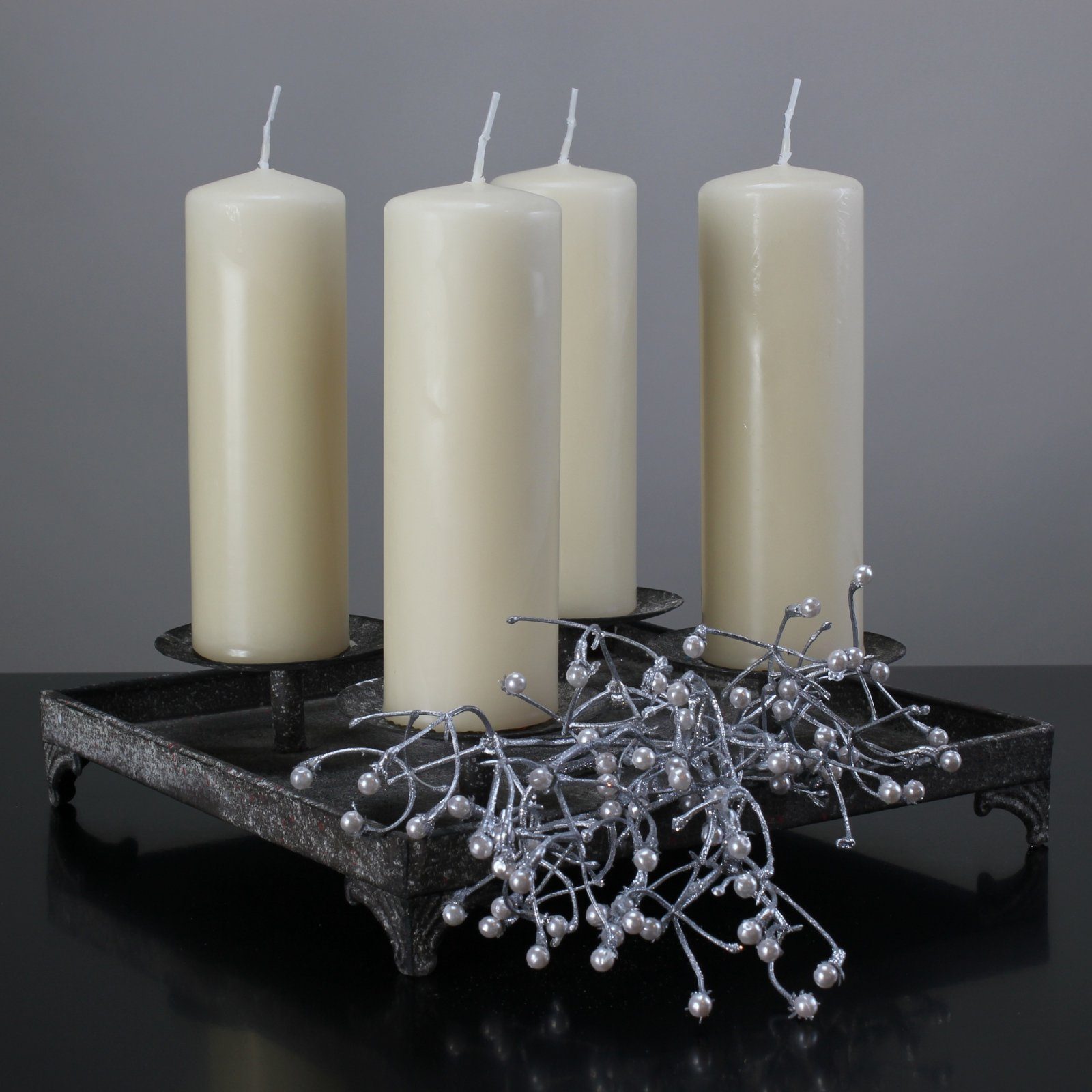 Wenzel Adventskerze Kerzen Safe Candle 150/50 mm creme 12 Stück von Wenzel