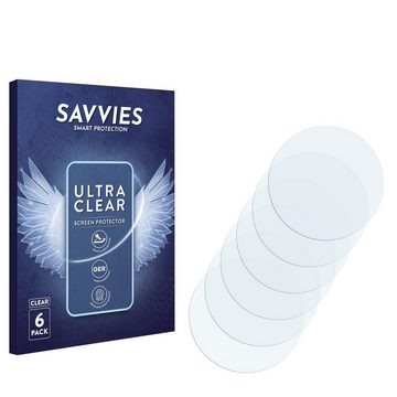 Savvies Schutzfolie für LIGE Smartwatch 1.6", Displayschutzfolie, 6 Stück, Folie klar
