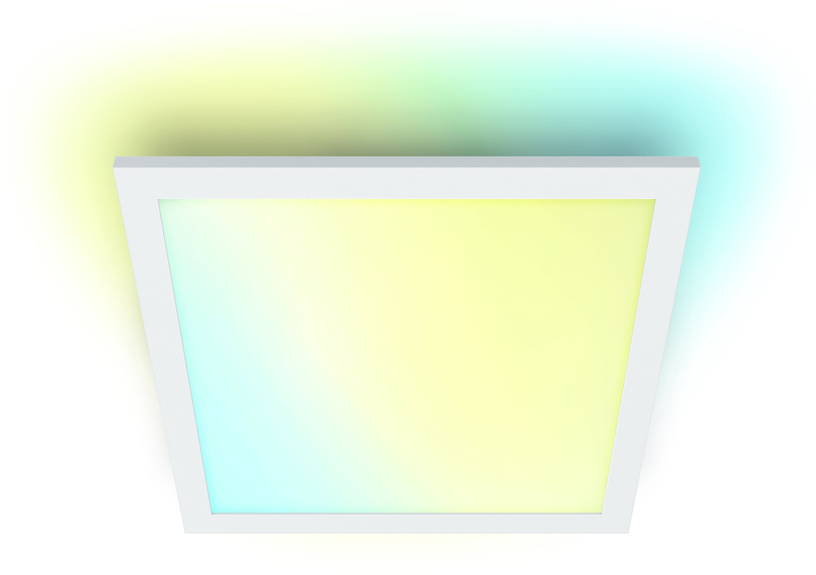 WiZ LED Deckenleuchte Tunable White, Dimmer, LED fest integriert, warmweiß - kaltweiß, Quadratisch