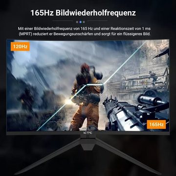 KTC H32S17 Curved-Gaming-Monitor (2560x1440 px, UWQHD, 1 ms Reaktionszeit, 165 Hz, HVA, QHD 165Hz HVA Curved 1500R)