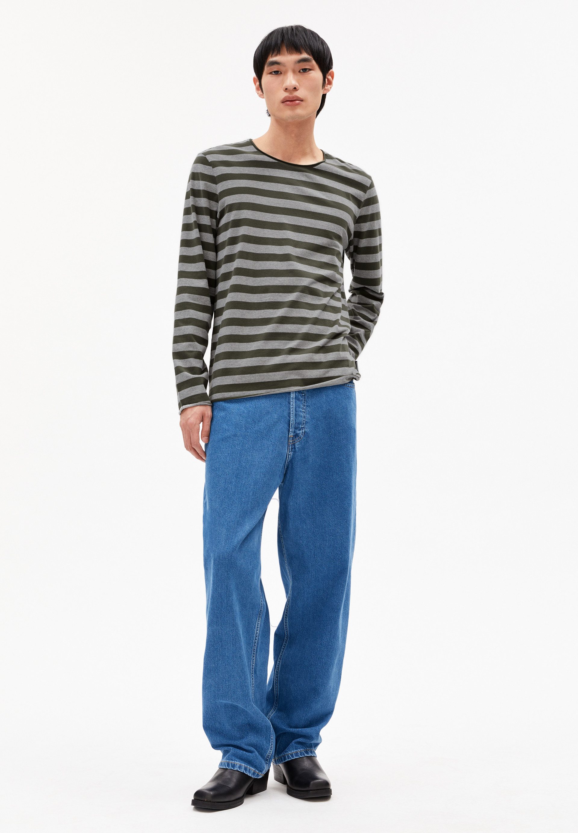 Armedangels Longsleeve MAARKOS LS STRIPES BR günstig online kaufen