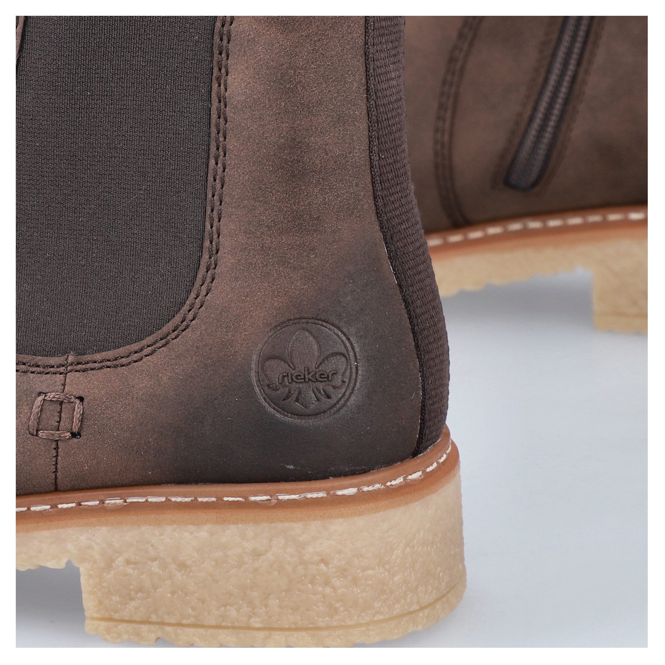 Rieker Winterstiefelette, Chelseaboots, Used-Look, mit Innenreißverschluss und Stretcheinsatz