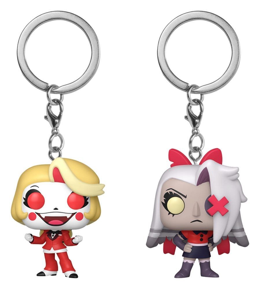 Funko Schlüsselanhänger POP! Hazbin Hotel Schlüsselanhänger 2er-Pack Charlie & Vaggie 4 cm (2-tlg)