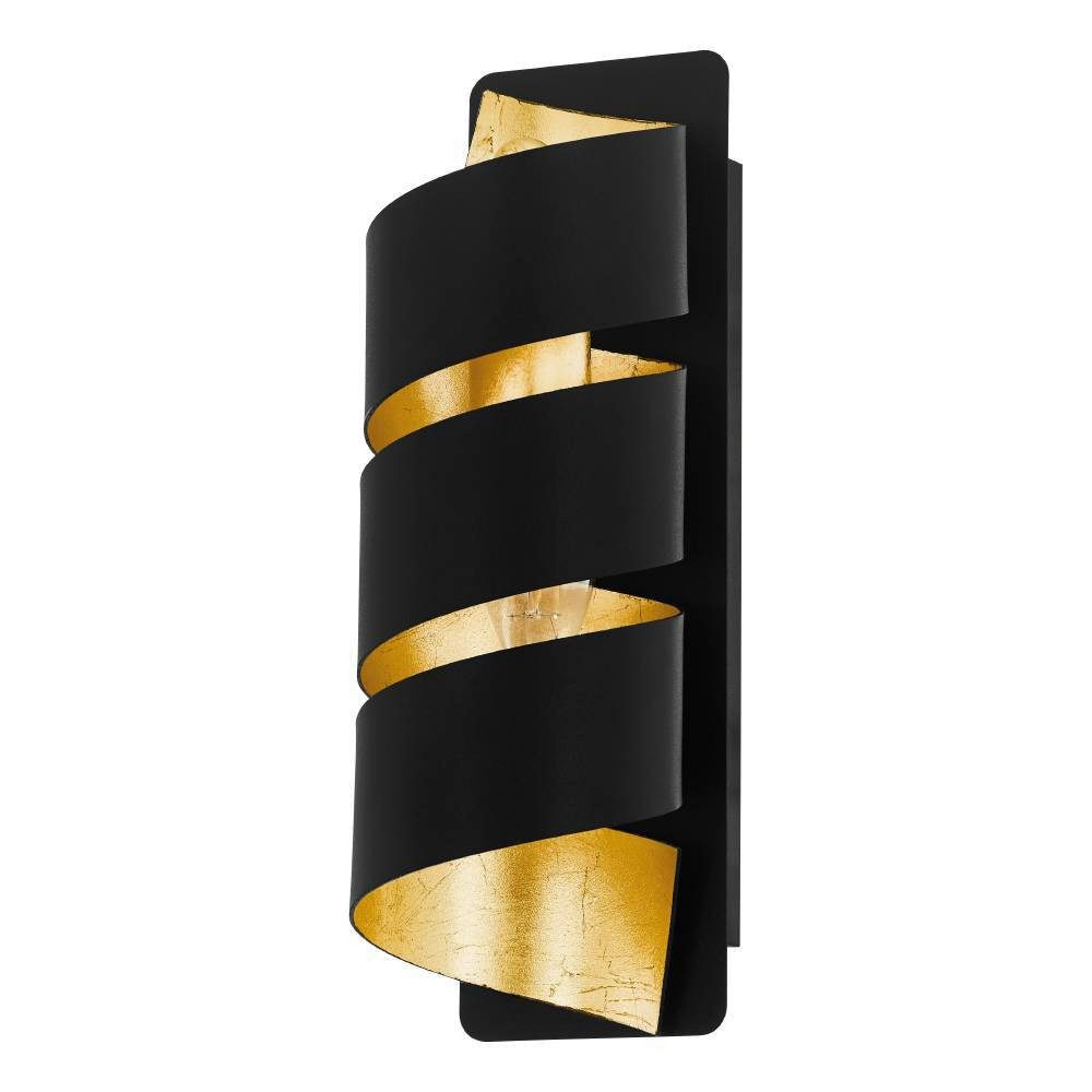 EGLO Wandleuchte ELIZONDO Wandlampe, schwarz-gold, Metall, exkl. Leuchtmitt günstig online kaufen