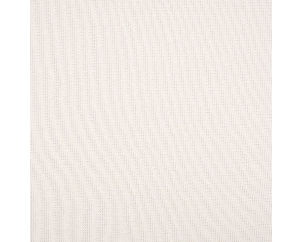 Thumbnail - SCHÖNER LEBEN. Stoff Waffelstrick Doubleface einfarbig creme 1,4m Breite, allergikergeeignet