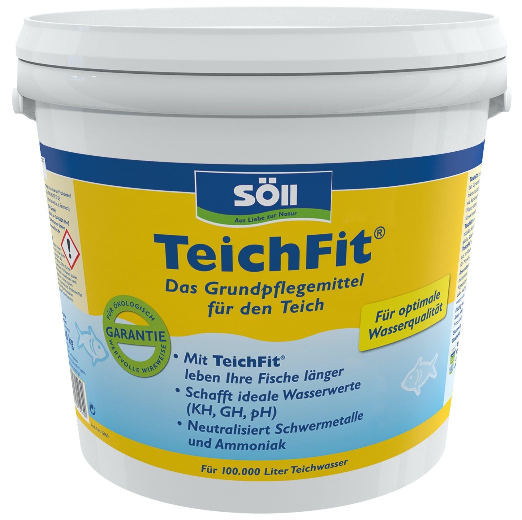 SÖLL Gartenpflege-Set Söll Teichpflege 10 Kg TeichFit Wasserstabilisierer für 100 Qbm