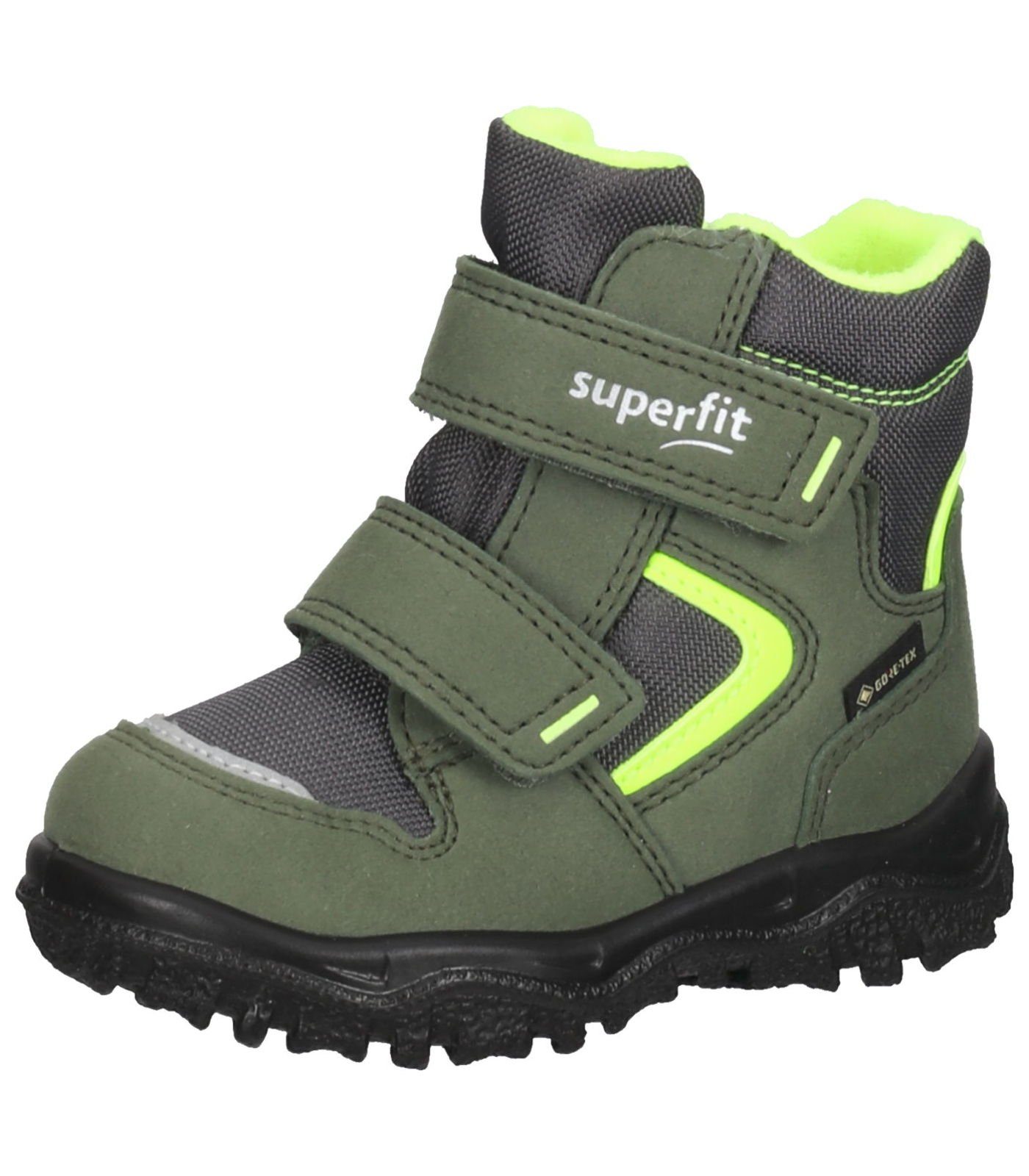 Schnürstiefelette 21 (20401741) Superfit Stiefelette Textil grün/gelb