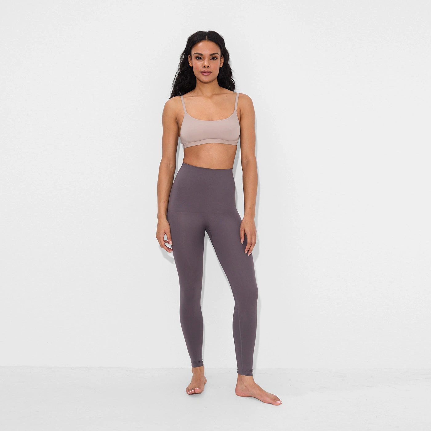 Shapingleggings Seamless Shaping Leggings-Grey Velvet-S