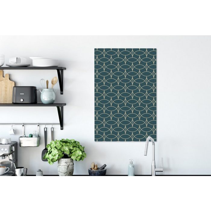 OneMillionCanvasses® Leinwandbild Art deco - Kunst - Muster - Modernismus (1 St) Leinwand Bilder für Wohnzimmer Schlafzimmer