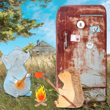 Mr. & Mrs. Panda Magnet Bär Gitarre - Weiß - Geschenk, Kühlschrank Dekoration, Kühlschrankmag (1-St), Glücksbringer