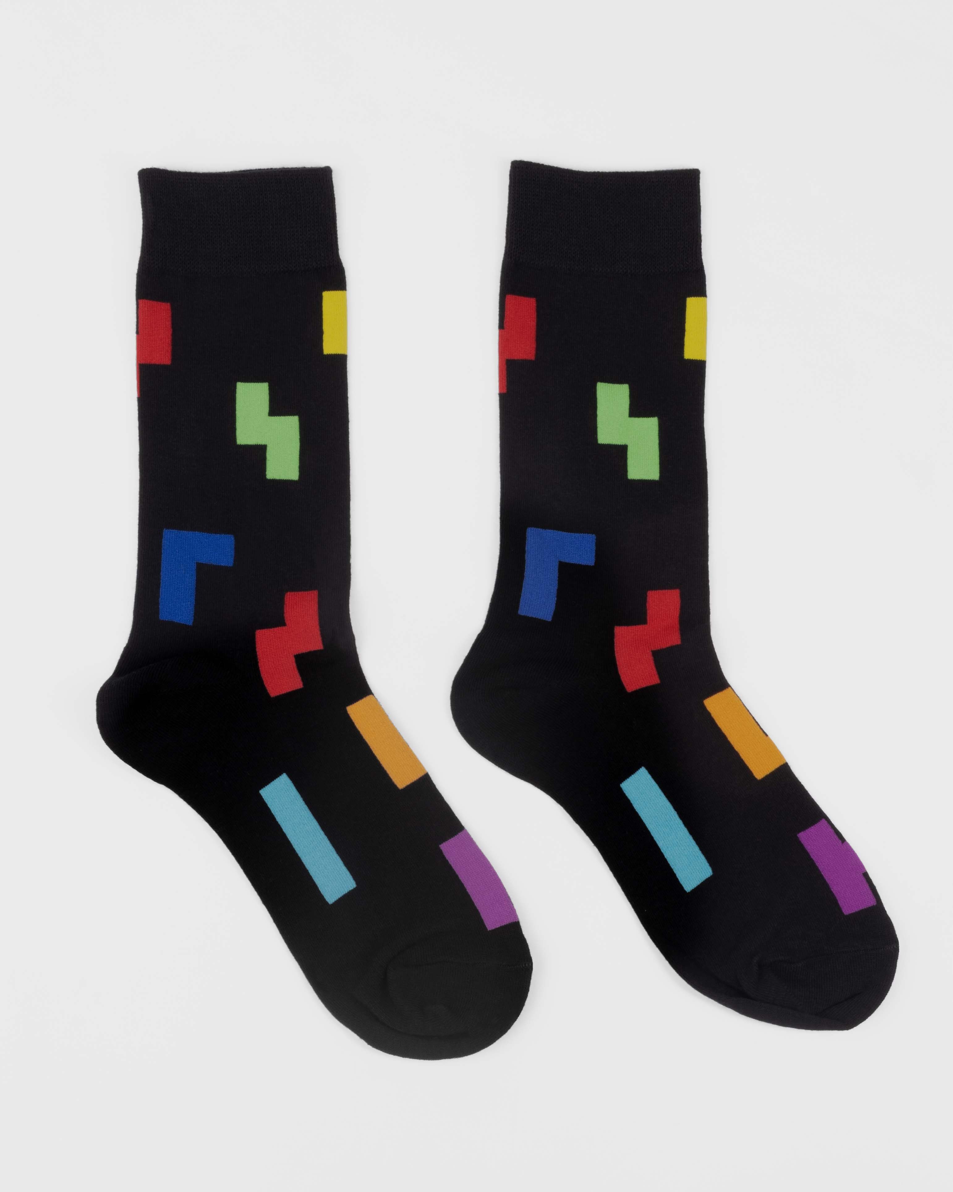 Pattern" Paar) Tetris "Tetriminos (1 Socken iTEMLAB