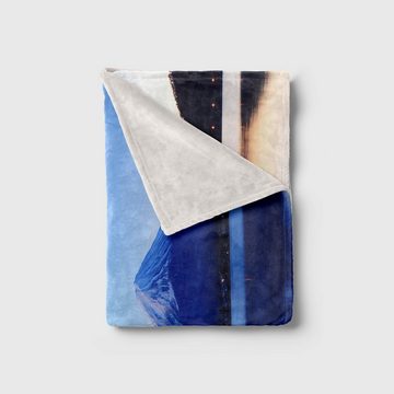 Sinus Art Handtücher Handtuch Strandhandtuch Saunatuch Kuscheldecke mit Fotomotiv Fuji Vulkan Japan See, Baumwolle-Polyester-Mix (1-St), Handtuch