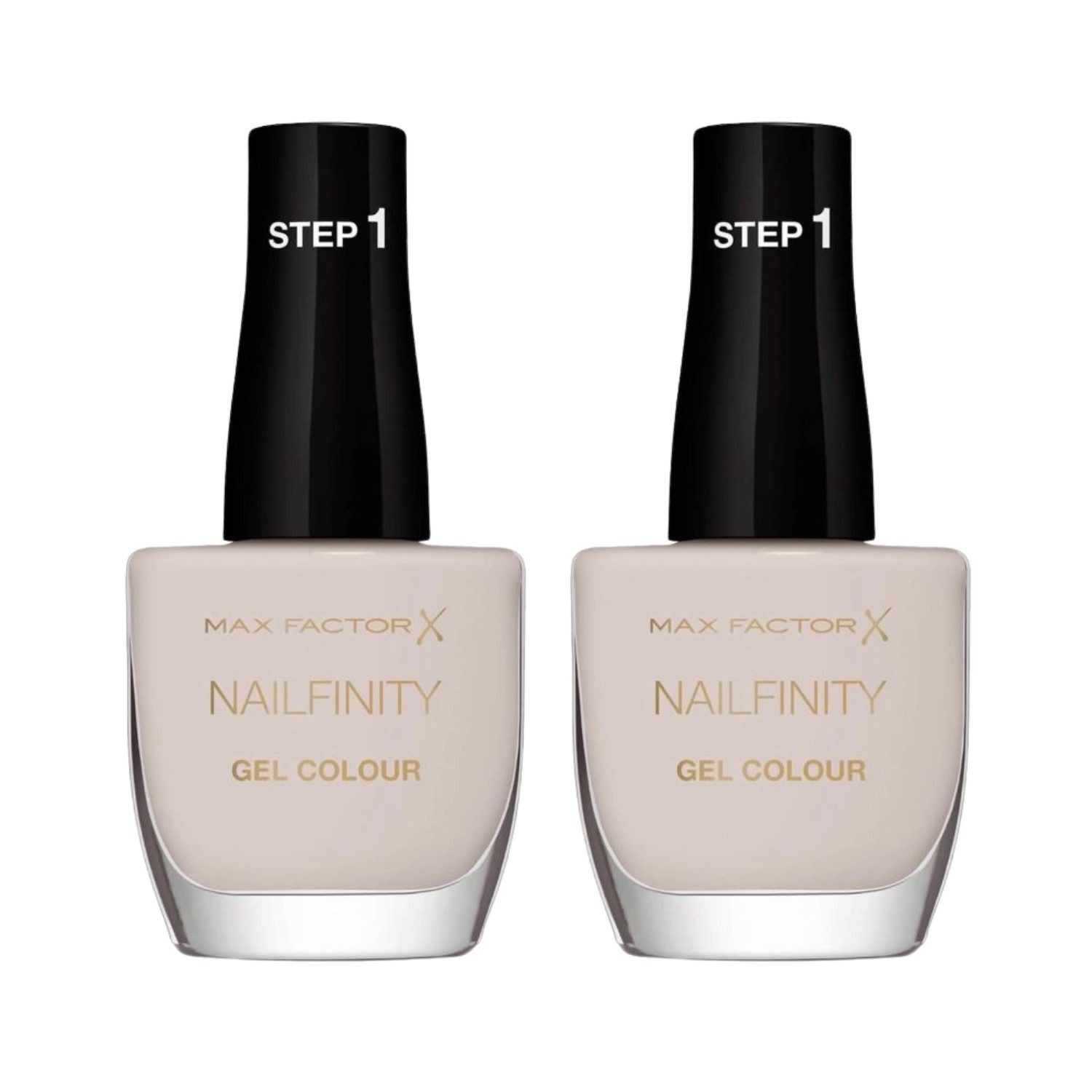 Foundation 2 x Max Factor Nailfinity Gel Colour Walk of Fame 150 Glänzend mit Gel