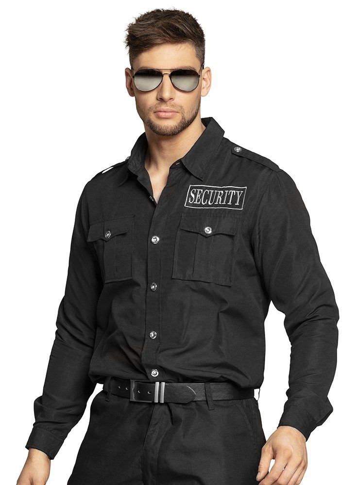 Boland T-Shirt 'Security' Hemd Schwarzes Langarm-Hemd günstig online kaufen