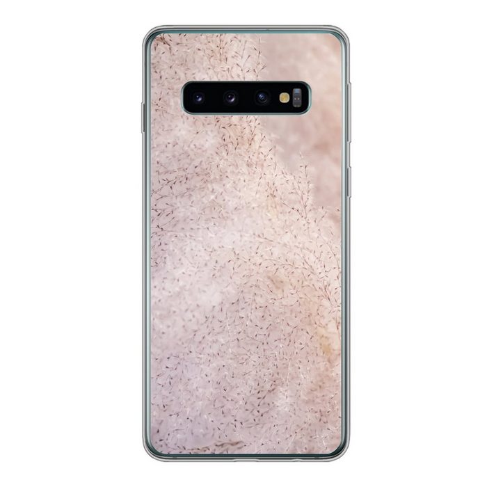 MuchoWow Handyhülle Pampasgras - Struktur - Pflanzen - Natur Phone Case Handyhülle Samsung Galaxy S10 Silikon Schutzhülle