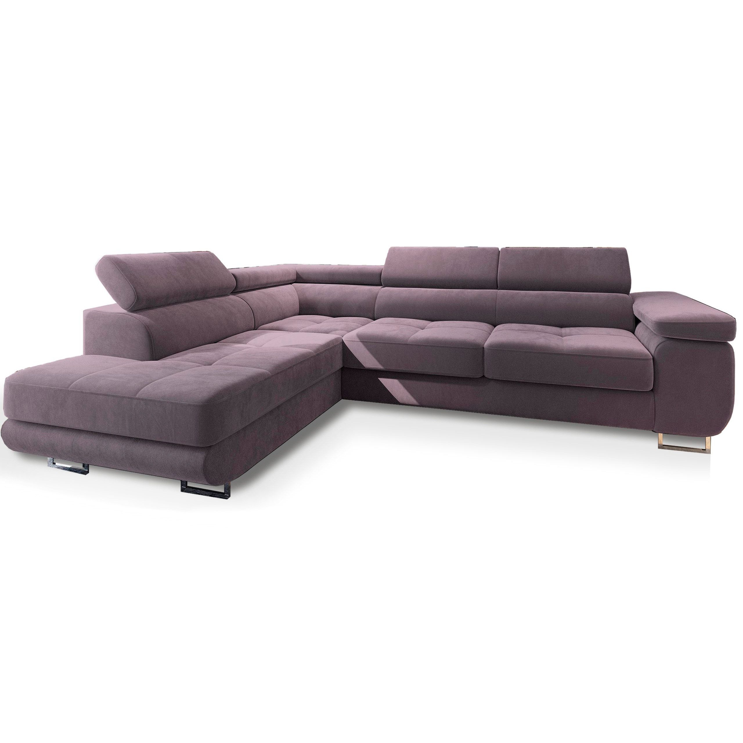 Masseno Ecksofa SELVA mit Schlaffunktion L-Form, Sofa mit Bettkasten günstig online kaufen