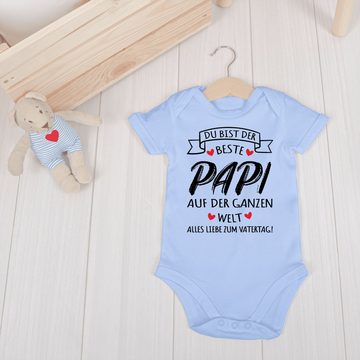 Shirtracer Shirtbody Beste Papa der Welt Geschenke, Alles liebe zum Vatertag Geschenk Vatertag Baby