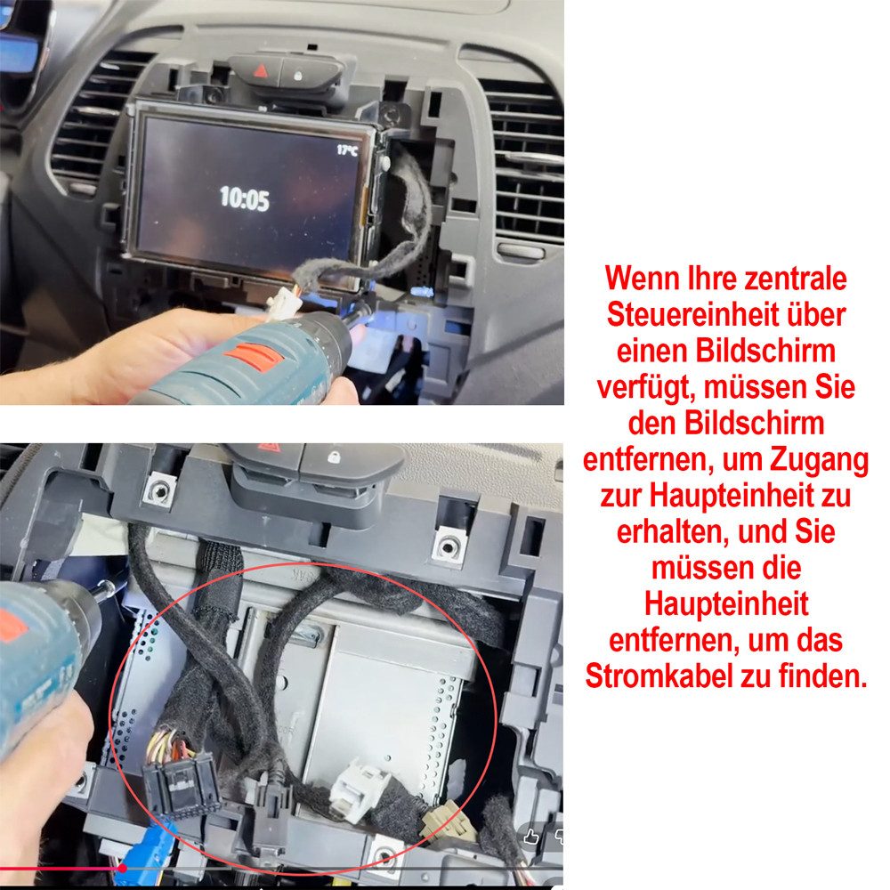 ESSGOO Für Renault Captur MK1 2013-2019 Carplay Type-C GPS Navi Autoradio (RDS, Digitalradio (DAB), FM, AM, Apple Carplay Android Auto Navi WIFI Mirror Link SWC RDS)