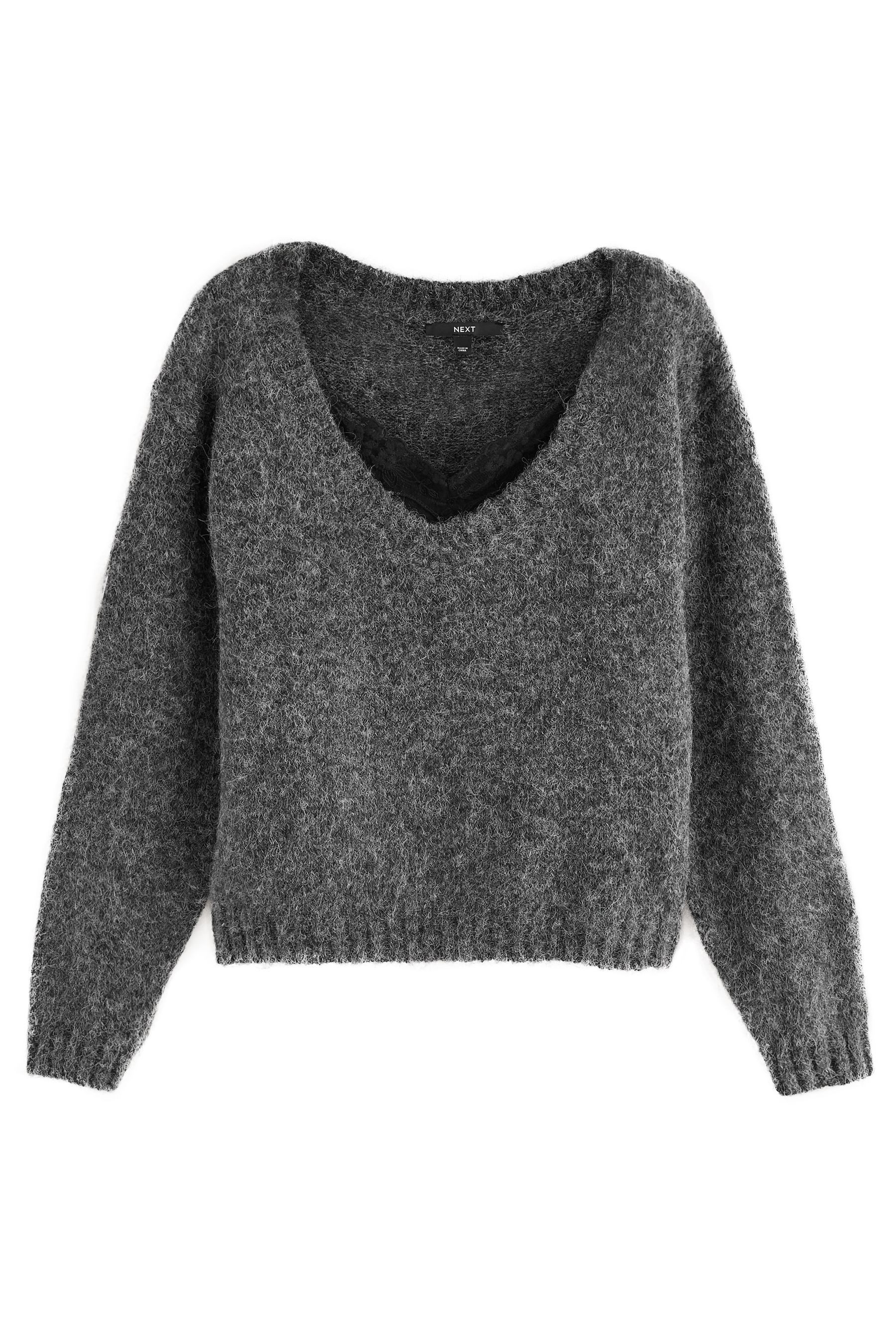 Next Strickpullover Pullover und Trägertop im Lagenlook mit Spitze (2-tlg)