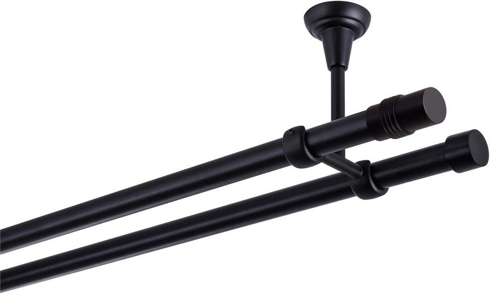 MDEKOR Gardinenstange, 2-läufig, kürzbar, Deckemontage, Gardinenstange Vorh günstig online kaufen