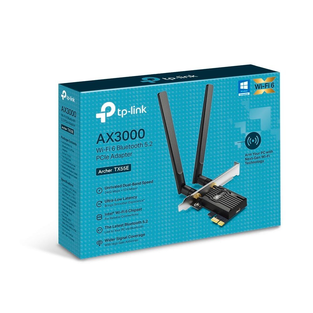 tp-link Archer TX55E AX3000 Wi-Fi 6 BT WLAN PCI Express Modulkarte