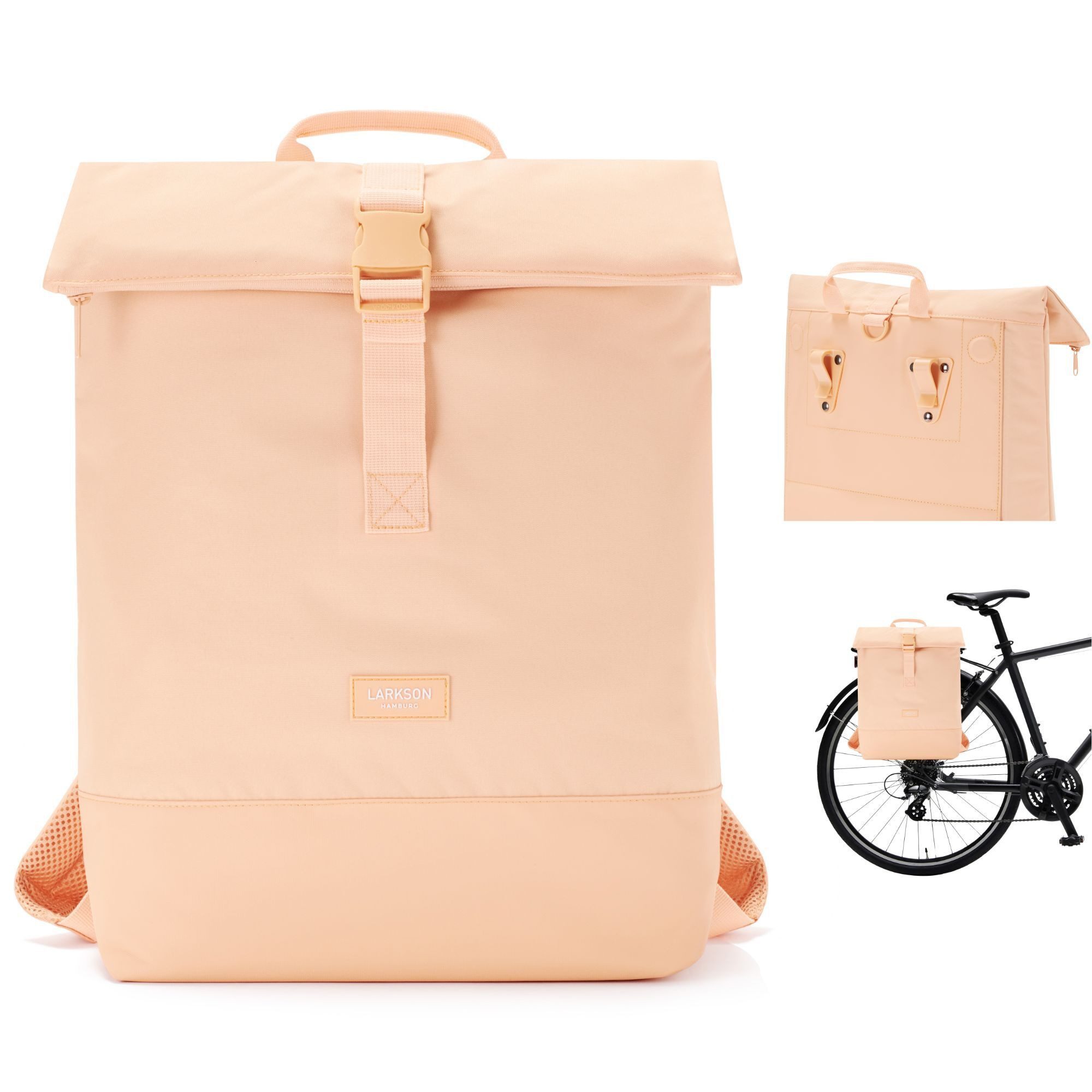 LARKSON Fahrradtasche Tammo Bike Fahrrad Rucksack Gepäckträger (1-tlg), Rucksack und Gepäckträgertasche, Wasserabweisend
