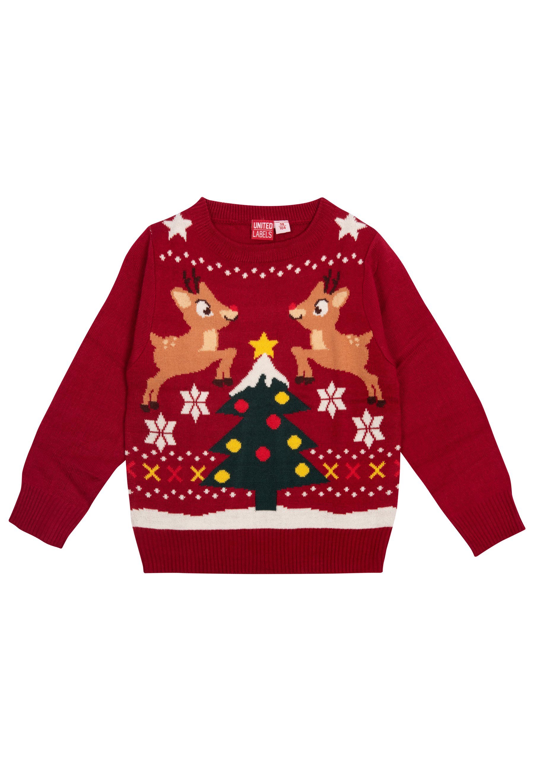 Weihnachtspullover Rentiere - Ugly Sweater für Kinder