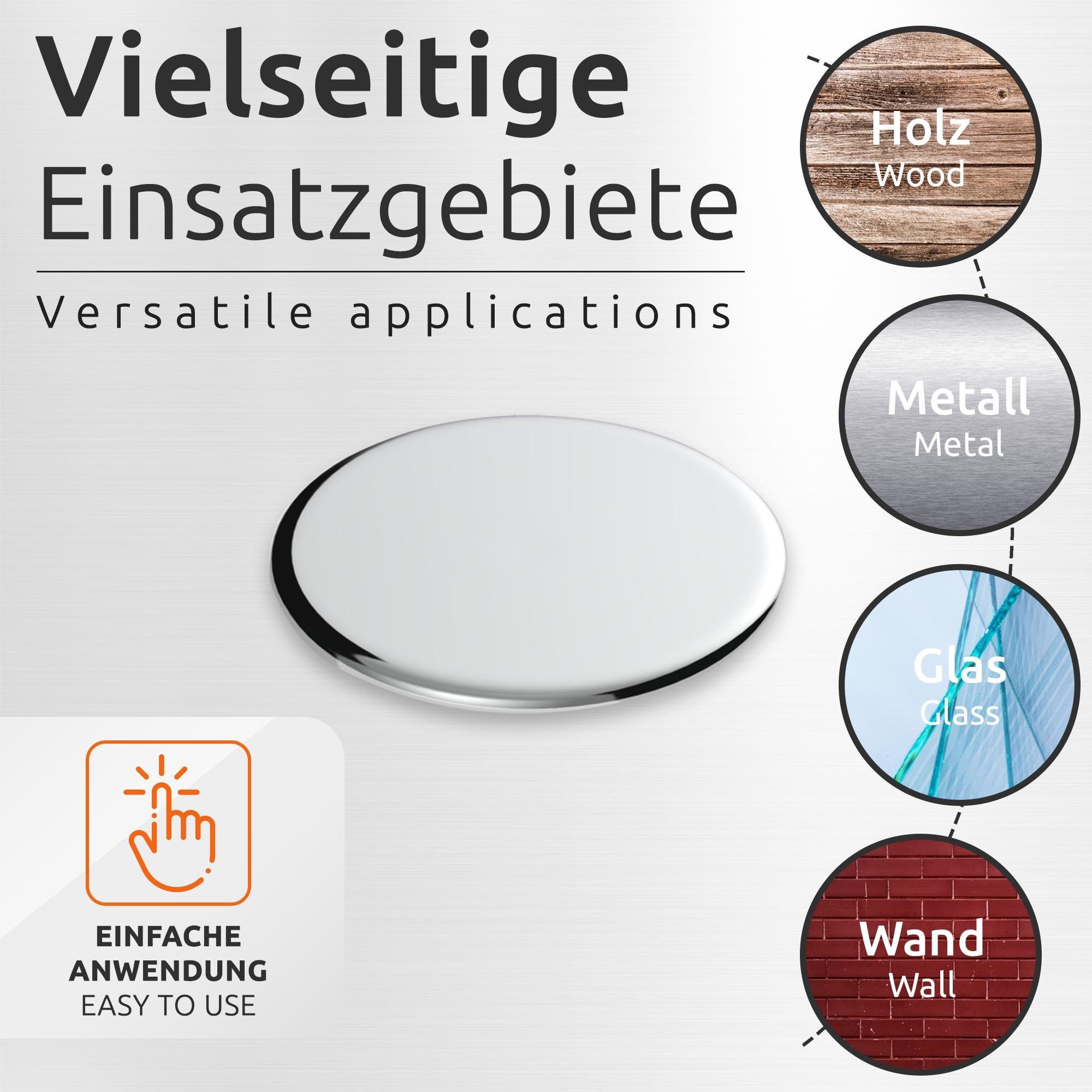 ECENCE Magnet Neodym Klebe-Magnete 10x selbstklebend Magnet rund (10-St) – Bild 5 von 5