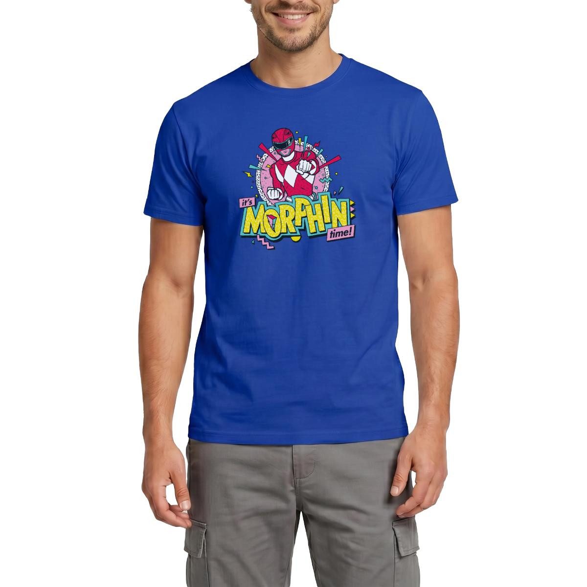 Spreadshirt T-Shirt Power Rangers It's Morphin Time Männer T-Shirt (1-tlg)