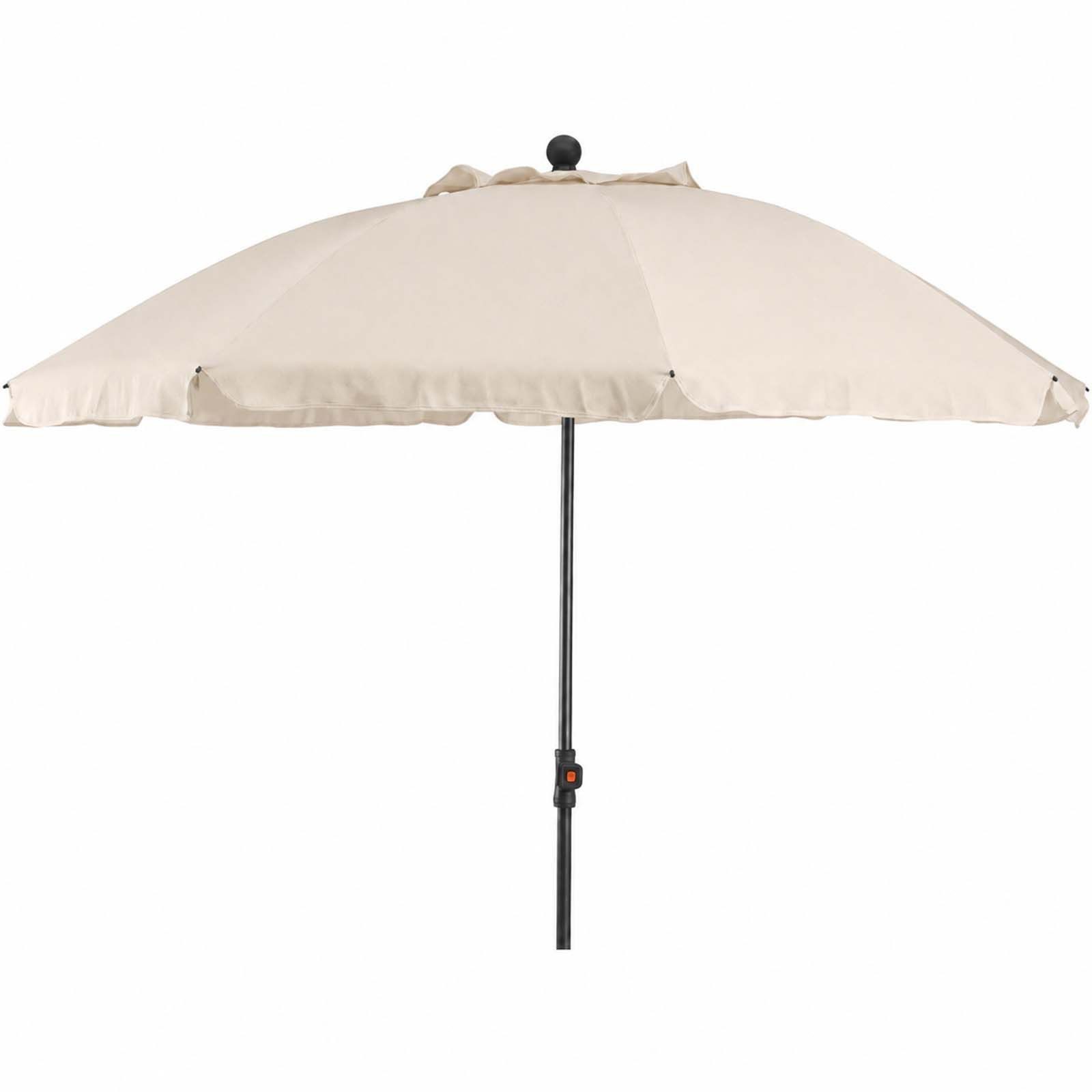 Siena Garden Sonnenschirm Sonnenschirm Gartenschirm Balkonschirm 230 cm Rund Kippbar Beige