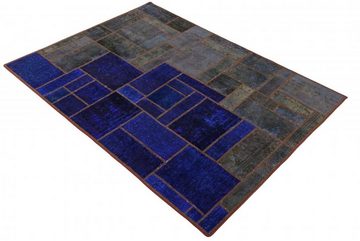 Orientteppich Patchwork 150x197 Handgeknüpfter Moderner Orientteppich, Nain Trading, rechteckig, Höhe: 5 mm