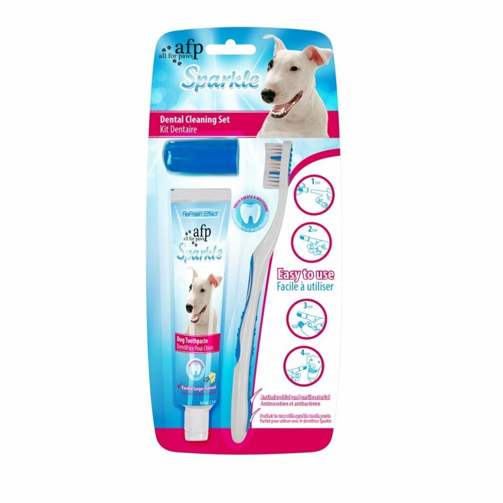 all for paws Tierzahnbürste AFP Sparkles Combo Pack (Brush, Finger Brush)