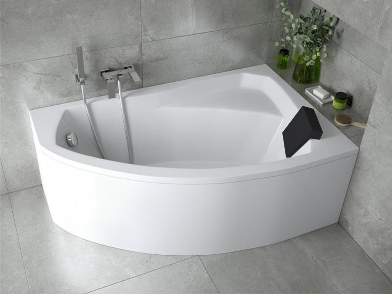 KOLMAN Badewanne Eckbadewanne Rima 130x85, (Links/Rechts), günstig online kaufen